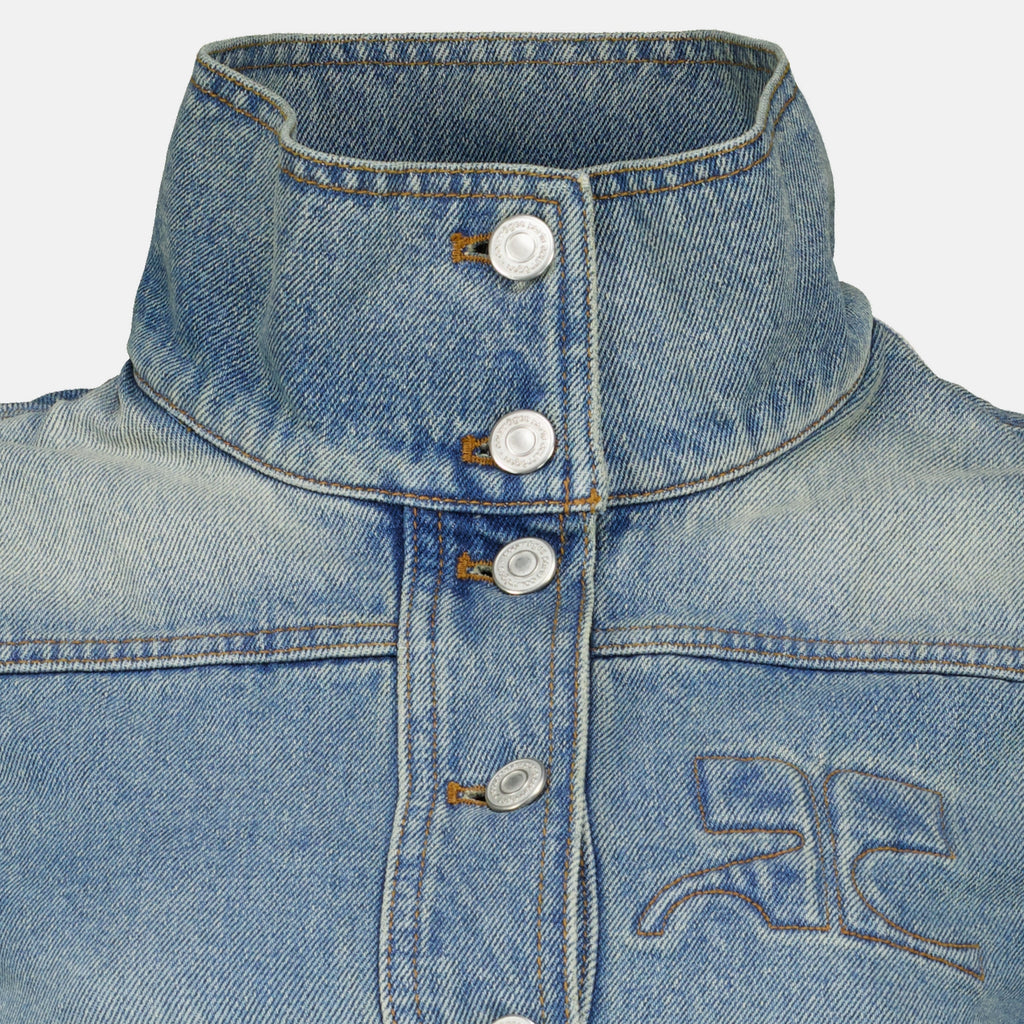 Vestes Chaqueta Denim Reissue Courrèges Bleu Femme