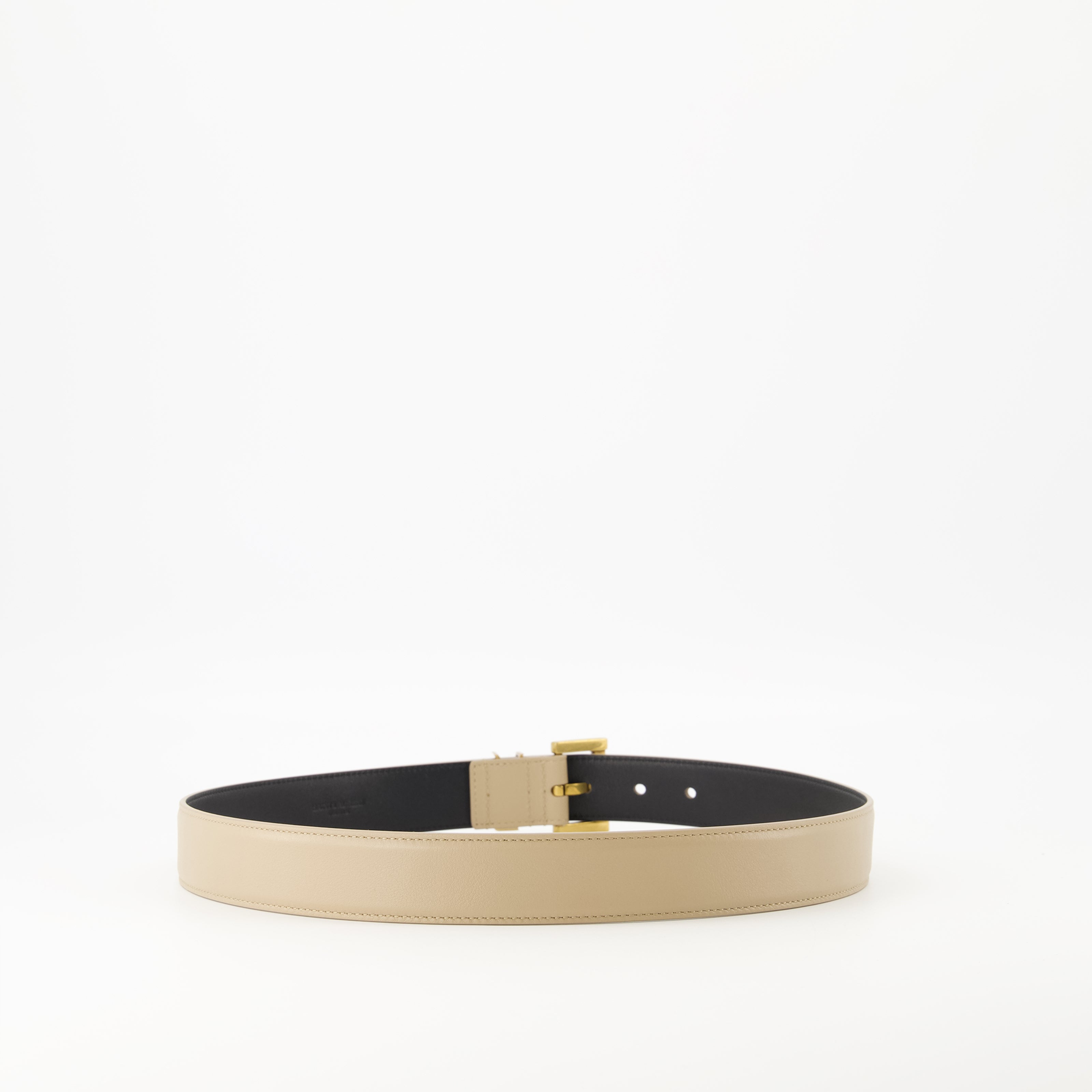 Belts Cassandre Belt Saint Laurent Beige Femme