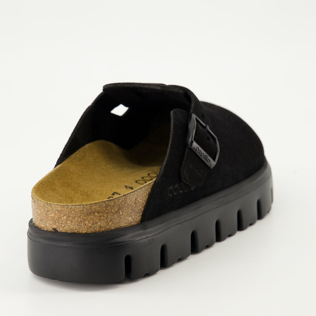 Scarpe aperte Boston Chunky Mules Birkenstock Nero Femme
