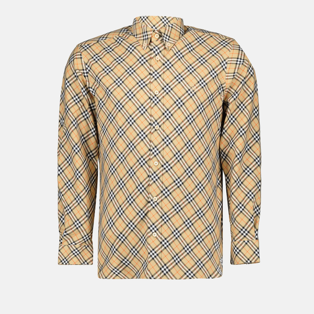 Chemises Chemise à carreaux Burberry Beige Homme