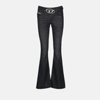 Pantalons Jean 1969 D-Ebbey-S2 Diesel Noir Femme