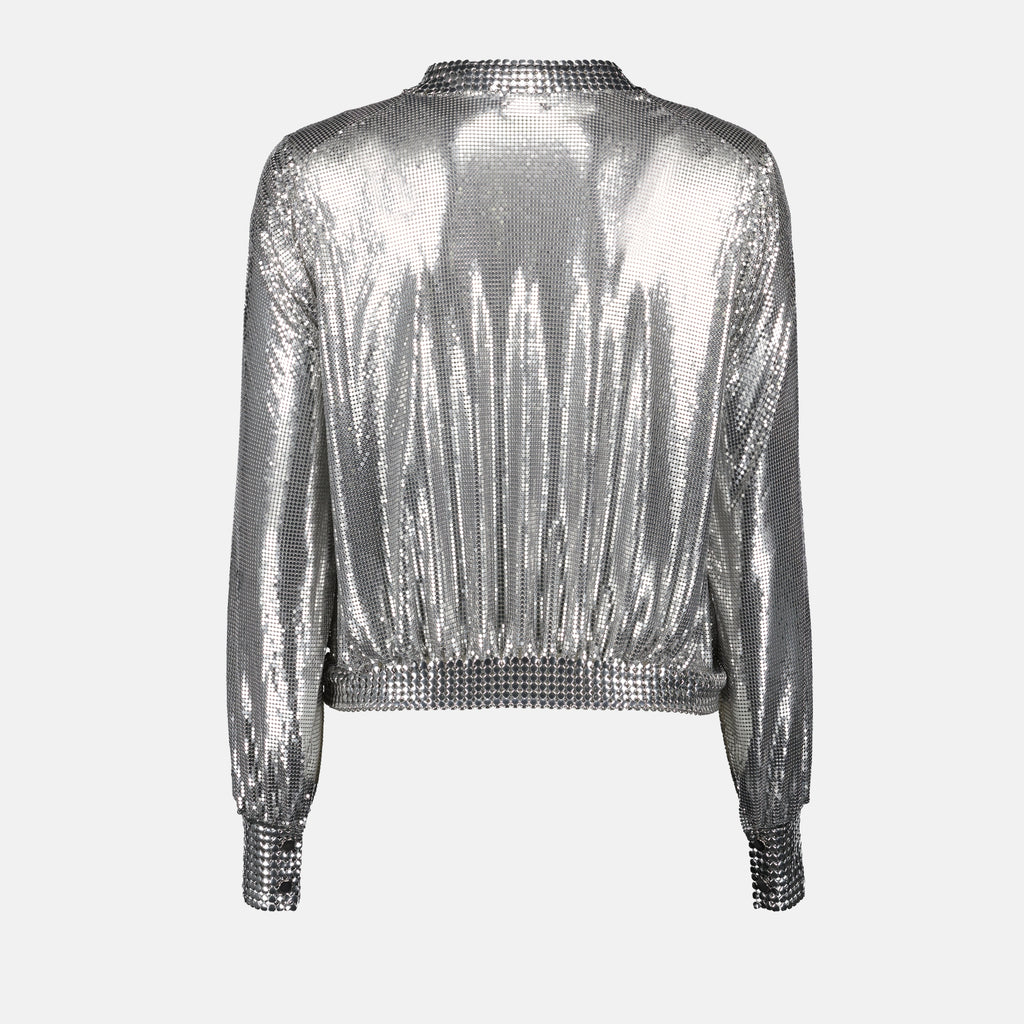 Jackets Bomber argenté Rabanne Silver Femme