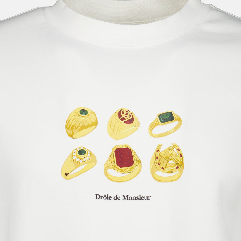 T-shirts T-shirt Rings blanc Drole De Monsieur Blanc Homme