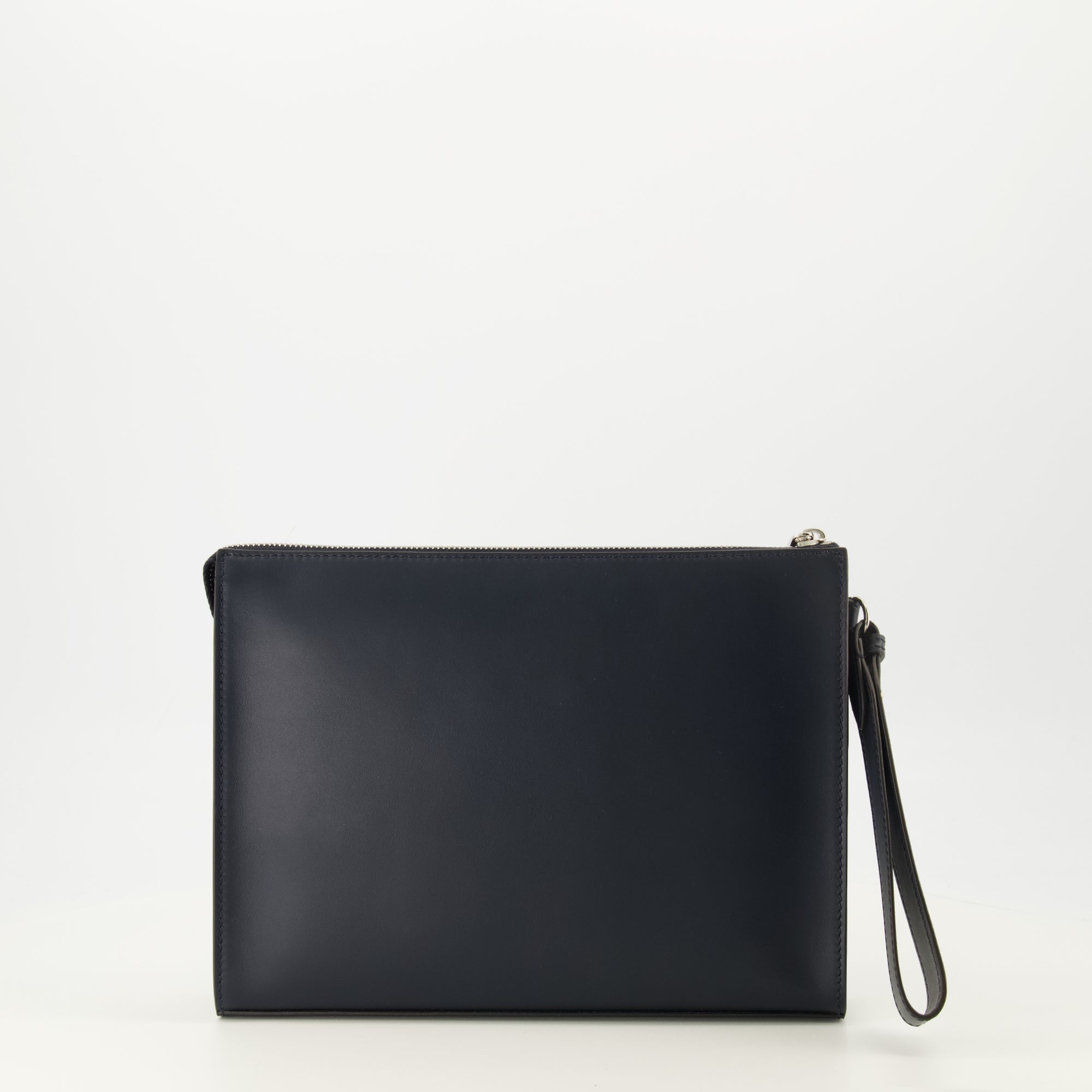 Image de l'article Pochette Squared FF bleu marine de la marque Fendi pour Homme - Saison Printemps-Été 2026 - Vue de Dos