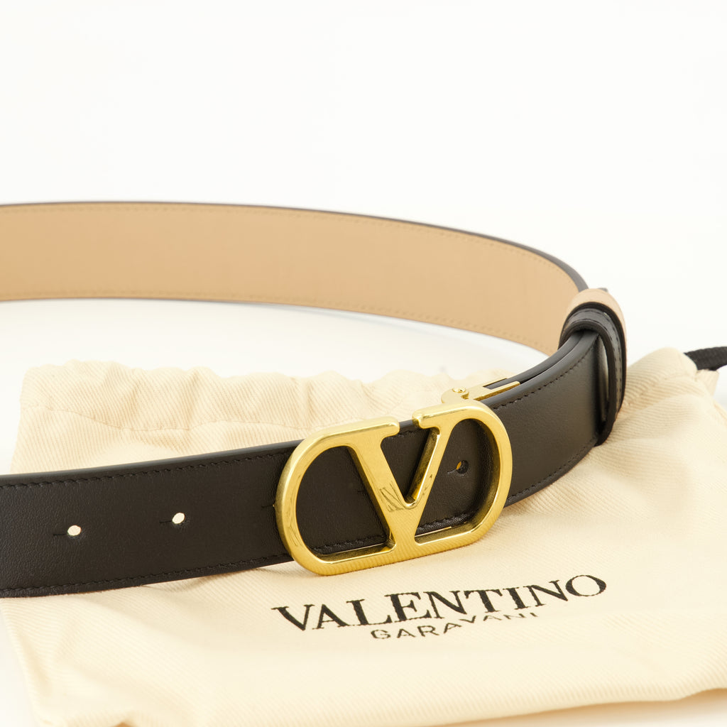 Ceintures Cintura Reversibile VLogo Beige Valentino Garavani Beige Femme