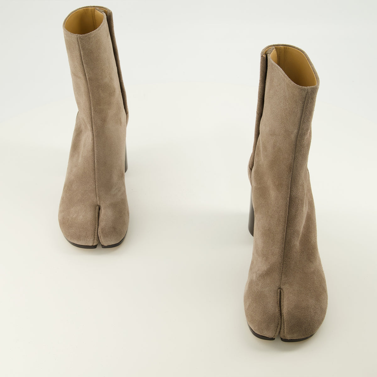 Bottines Bottines Tabi en suède marron Mm6 Marron Femme