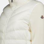 Vestes Cardigan bi-matière blanc Moncler Blanc Femme