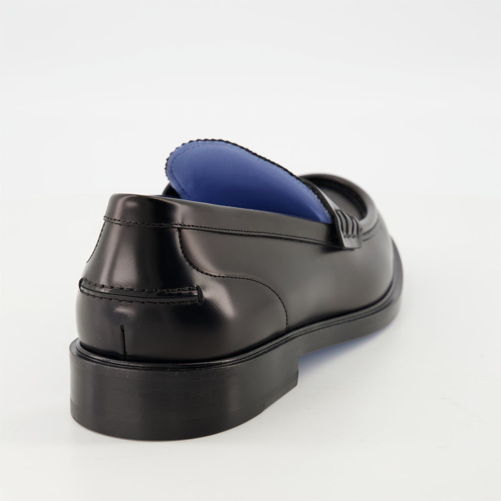 Mocassins Mocassins en cuir Versace Noir Homme