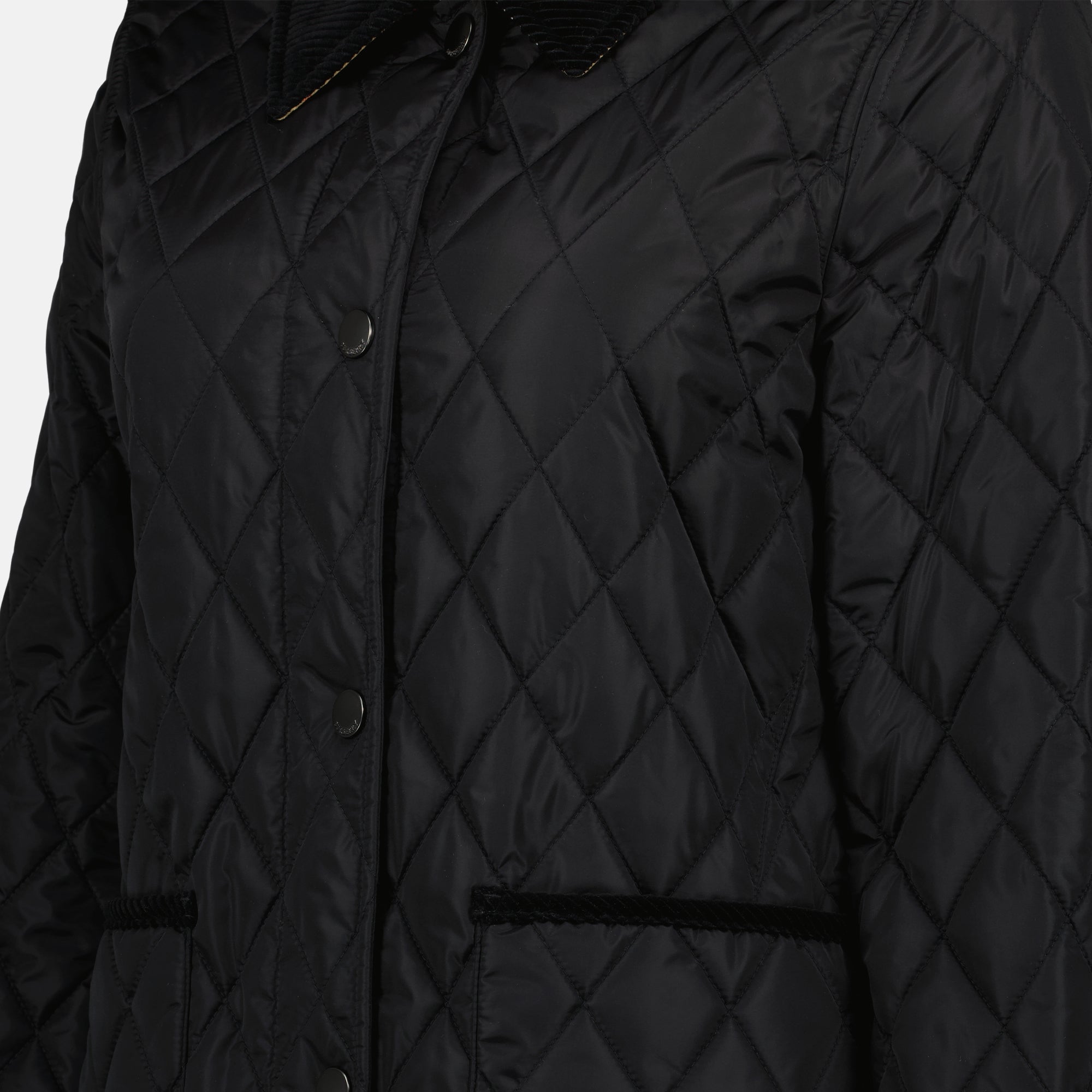 Vestes Dorset Quilted Nylon Jacket Burberry Noir Femme
