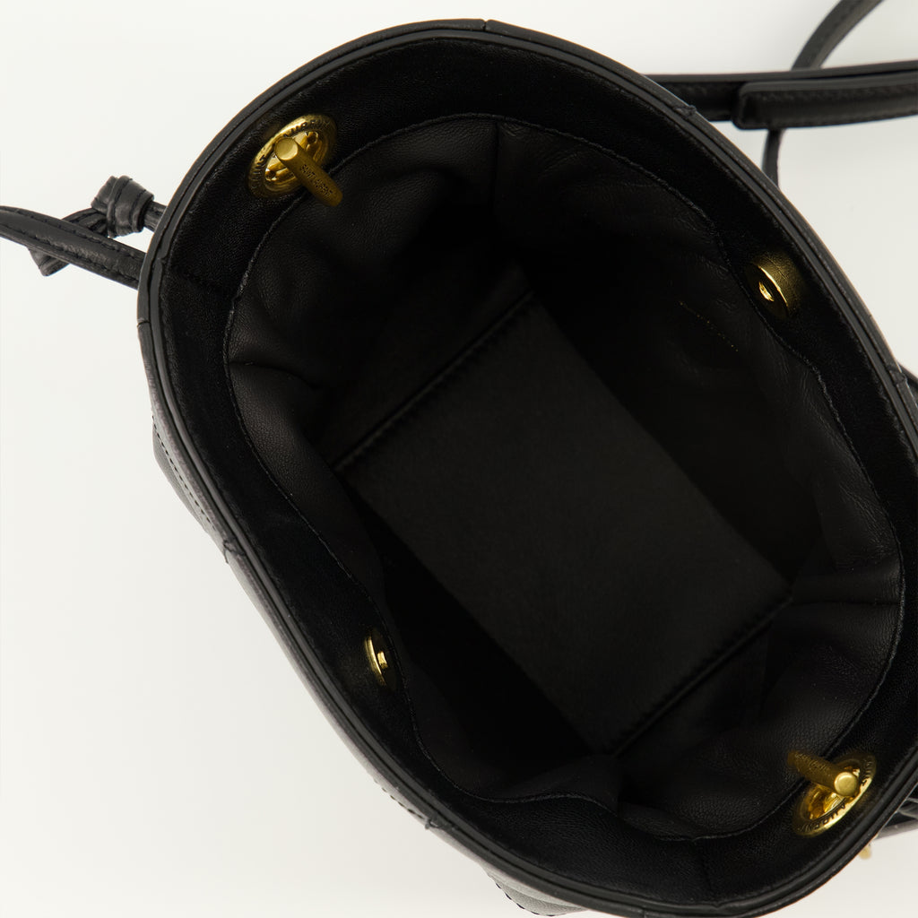 Bild der Saint Laurent Jamie Mini Schwarz Tasche für Frauen - Frühling-Sommer 2026 - Detaillierte Ansicht_3