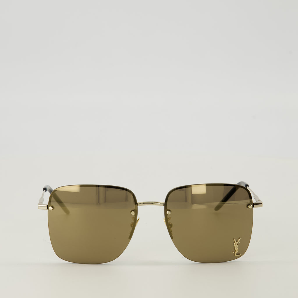 Image de l'article Lunettes de soleil SL312 M doré de la marque Saint Laurent pour Unisex - Saison Printemps-Été 2026 - Vue de Face