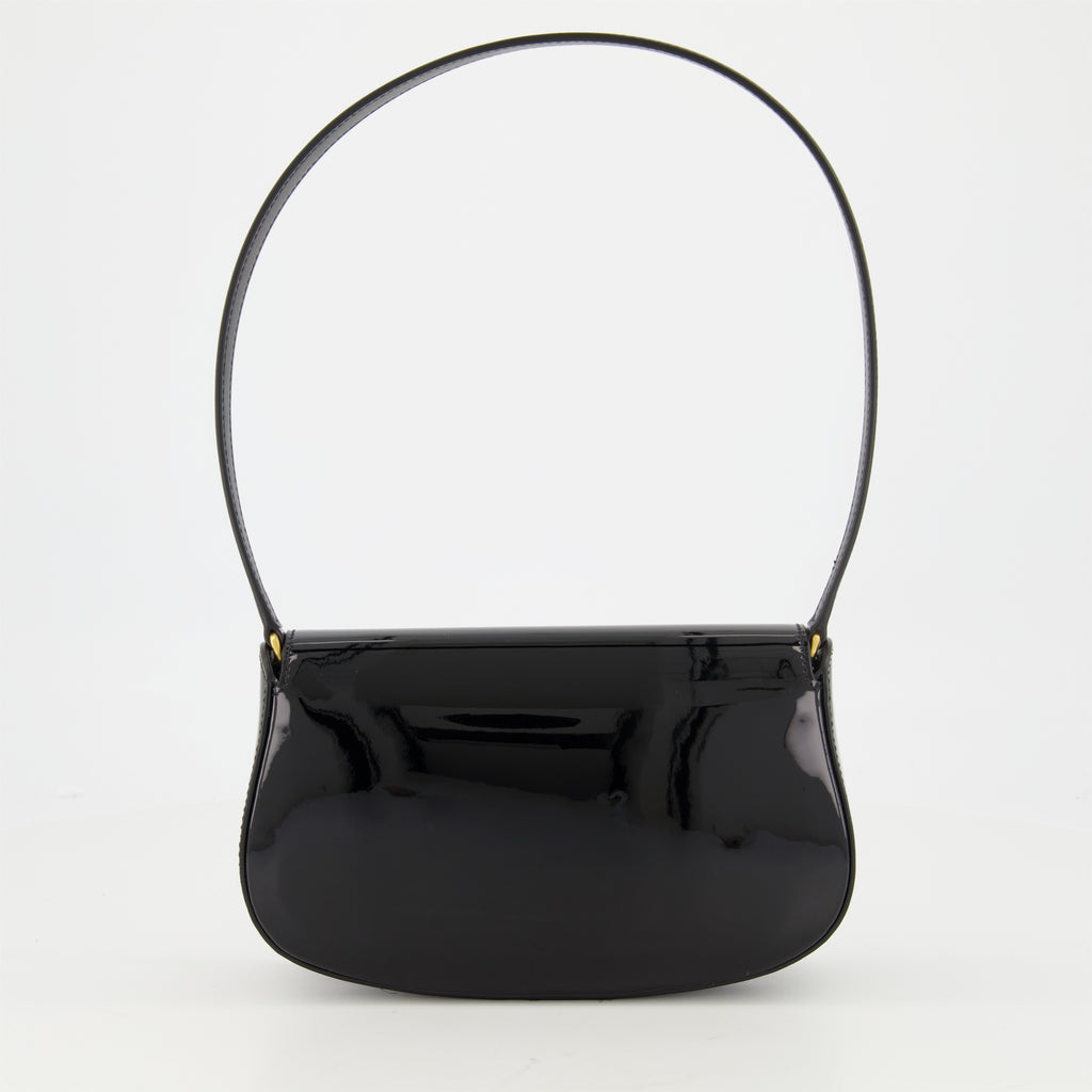 Sacs à main et épaule Mini Sac Voltaire en cuir verni Saint Laurent Noir Femme