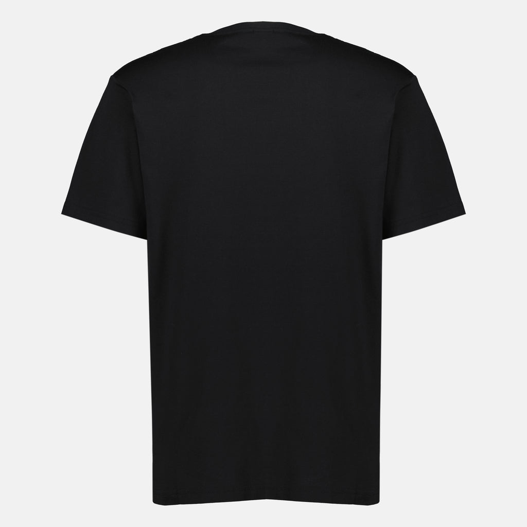 Immagine dell'articolo T-shirt nera in cotone ricamato del marchio Dior per uomo - Collezione Primavera-Estate 2026 - Vista posteriore