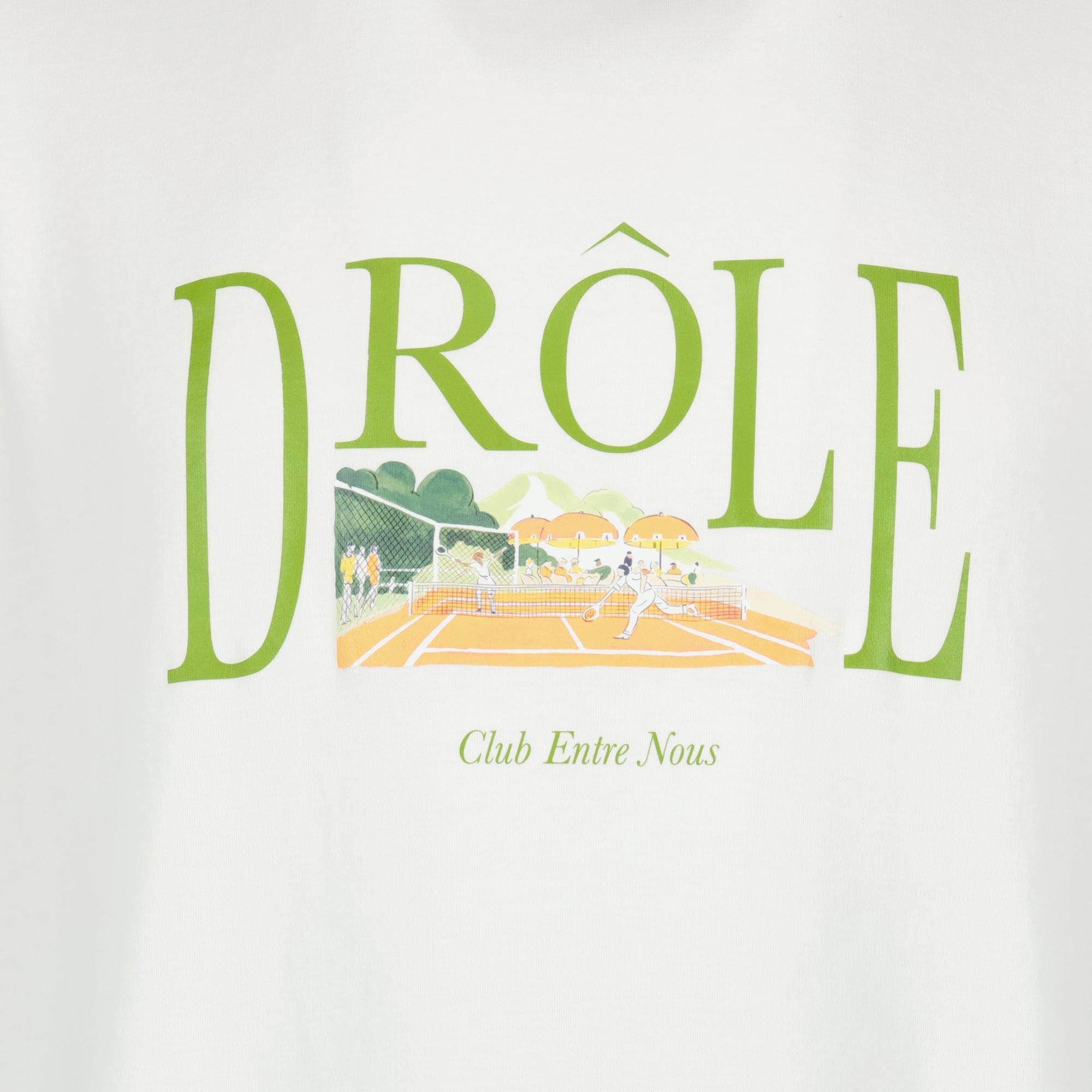 Camisetas T-Shirt Tennis Court Drole De Monsieur Branco Homme
