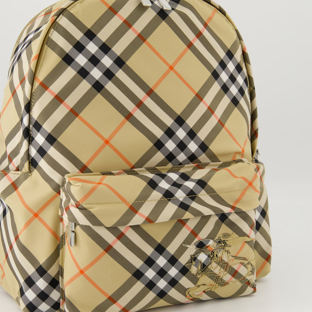 Backpacks Small Check Backpack Burberry Beige Homme