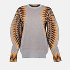 Malhas Sweater em Lurex Rabanne Prata Mulheres