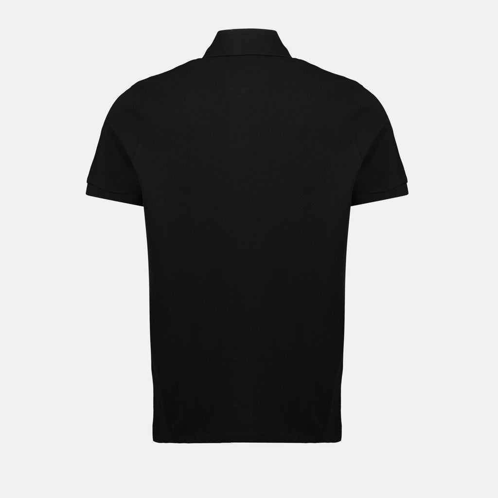 Polos Polo noir à manches courtes Moncler Noir Homme