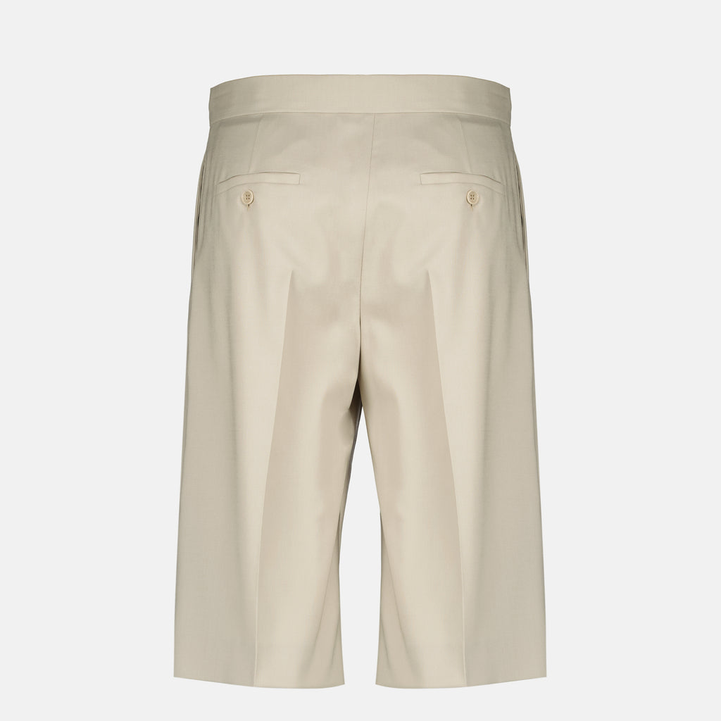 Bild der beige Woll-Bermuda der Marke Max Mara für Damen - Frühjahr/Sommer 2026 - Rückansicht