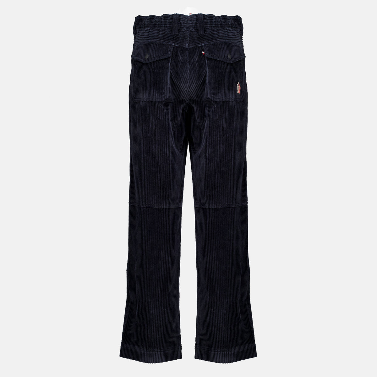 Pantalons Pantalon bleu marine en velours côtelé Moncler Grenoble Bleu foncé Homme