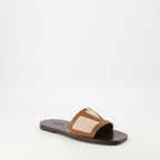Chaussures ouvertes Sandales en cuir Viva Superstar Valentino Garavani Marron Homme