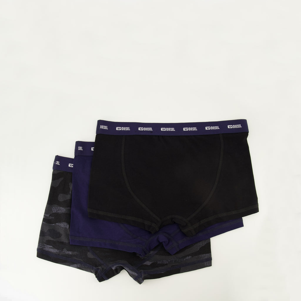 Image of the article Navy blue boxer shorts by Diesel for Men - Spring-Summer 2026 - Back View