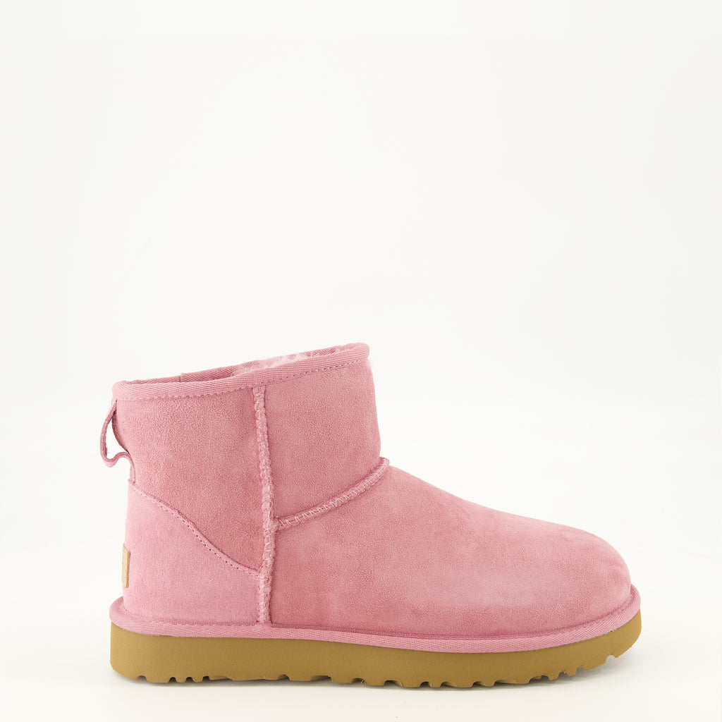Bottines Bottines Classic mini II rose Ugg Rose Femme