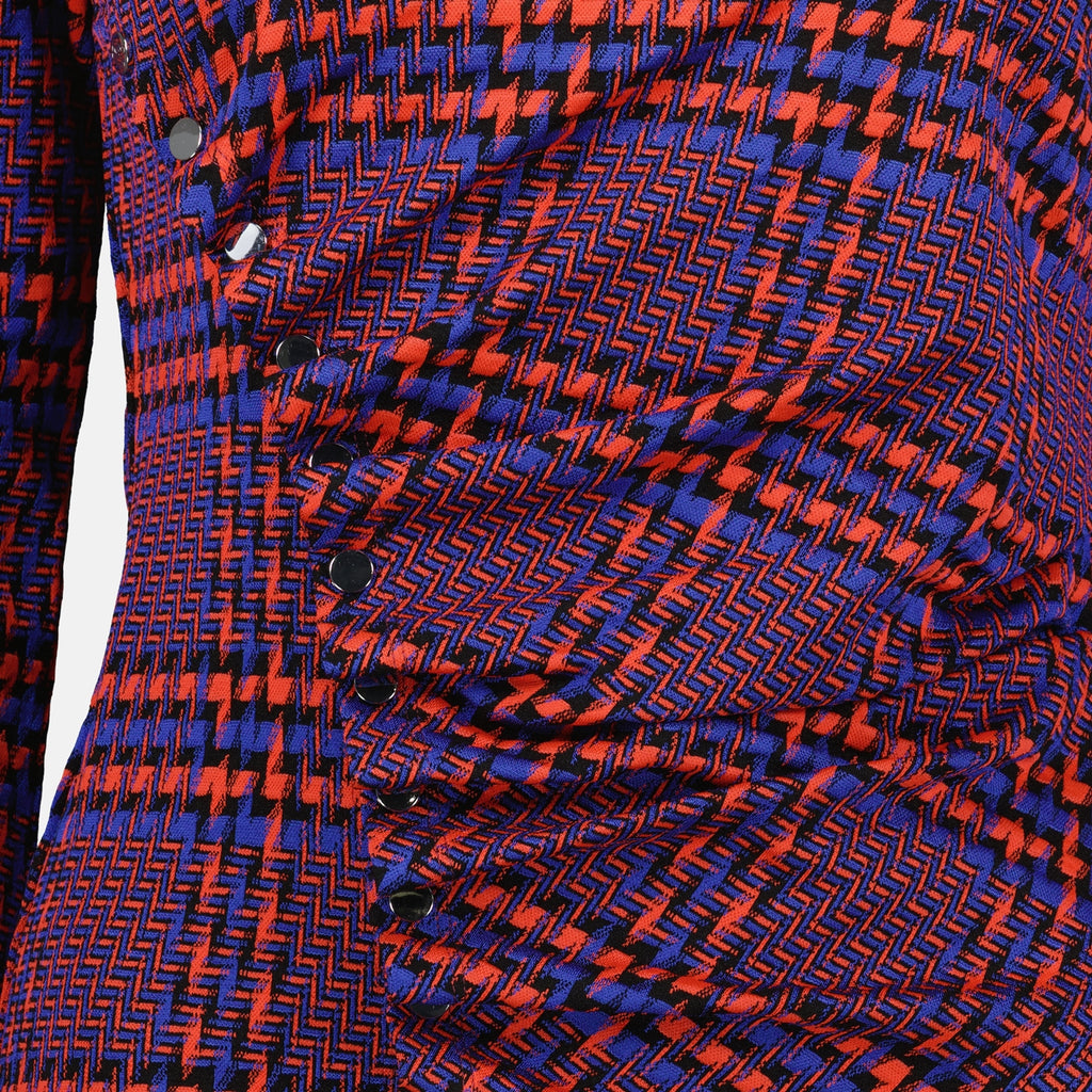 Tops Top drapé à carreaux Rabanne Violet Femme