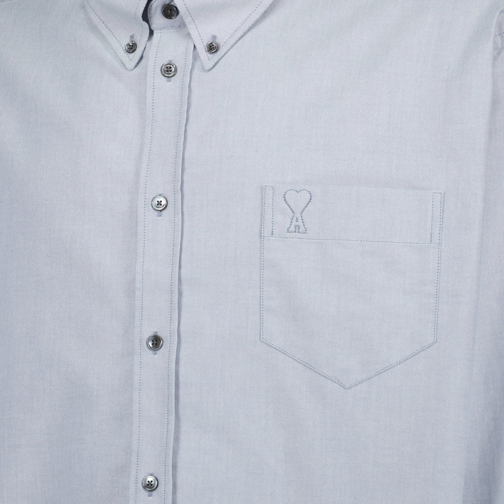 Camisas Camisa Curta Oversized Ami PARIS Cinza Unissex