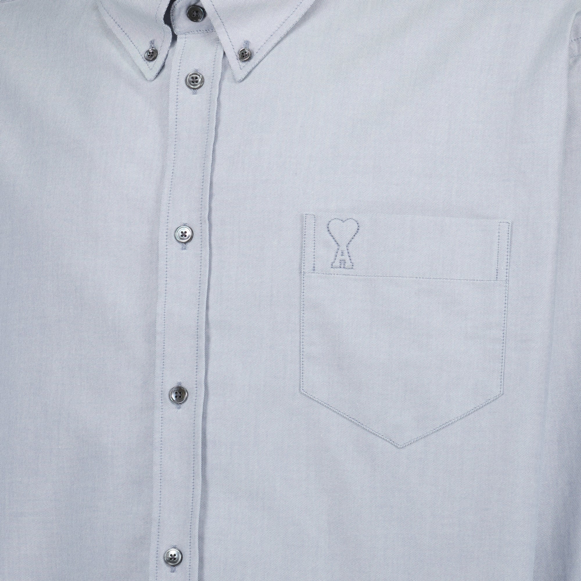 Camisas Camisa Corta Oversized Ami PARIS Gris Unisexo