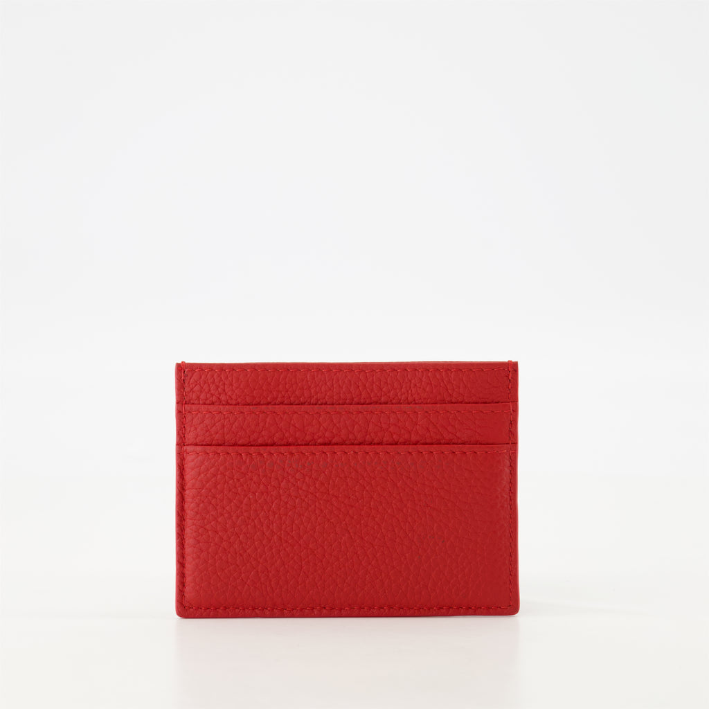 Petite maroquinerie Porte-cartes en cuir Dior Rouge Homme