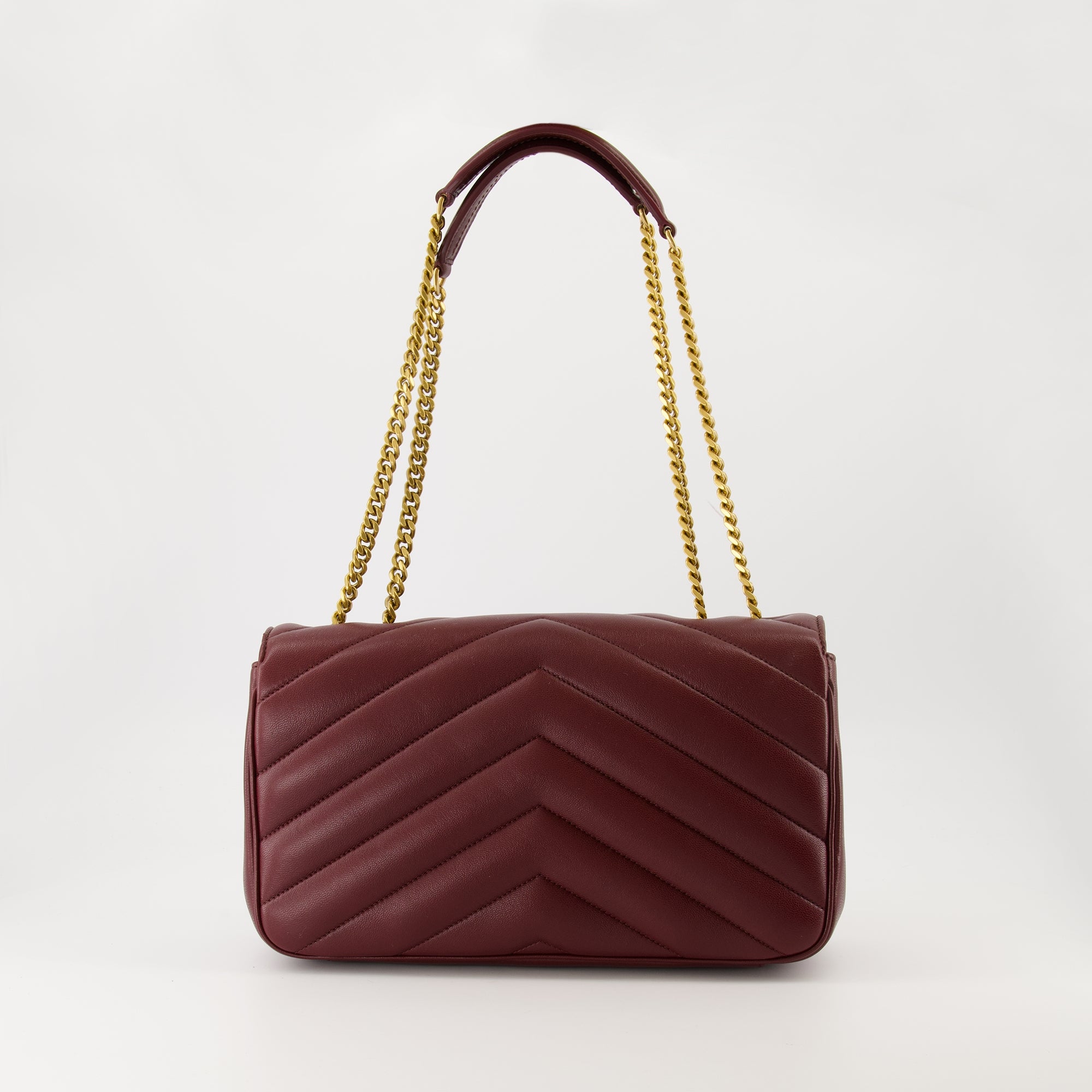 Image de l'article Sac Loulou medium de la marque Saint Laurent pour Femme - Saison Automne-Hiver 2025 - Vue de Dos