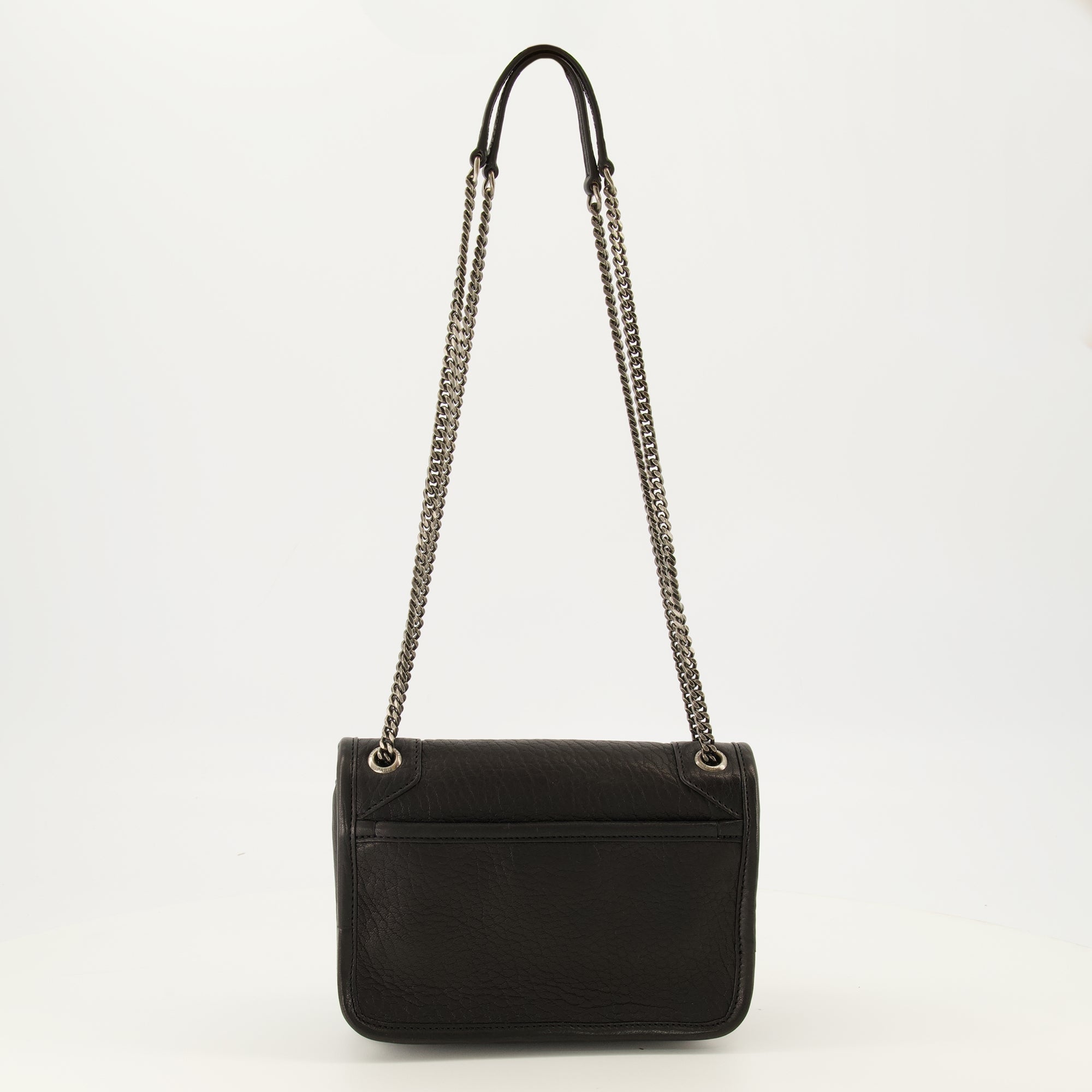 Sacs à main et épaule Sac Niki mini en cuir noir Saint Laurent Noir Femme