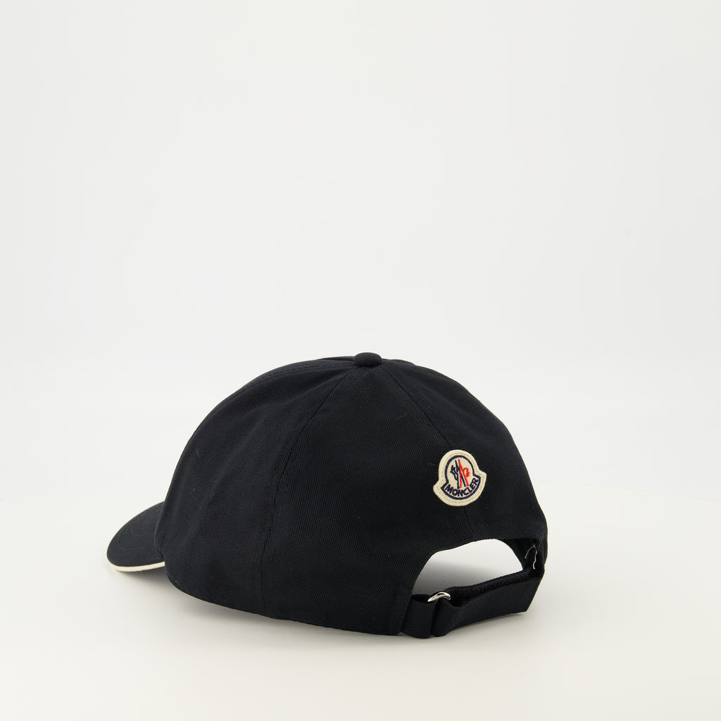 Image de l'article Casquette à logo noir de la marque Moncler pour Homme - Saison Printemps-Été 2026 - Vue détaillée_2