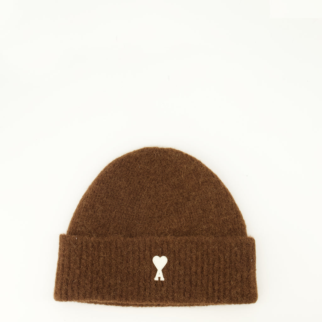 Chapeaux, casquettes et bonnets Brown Alpaca Beanie Ami PARIS Marron Unisexe