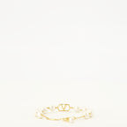 Bijoux Bracelet VLogo avec perles Valentino Garavani Doré Femme