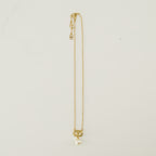 여성을 위한 발렌티노 가라바니 브랜드 VLogo 진주 목걸이 이미지 - 2025 가을-겨울 시즌 - 뒷면 보기