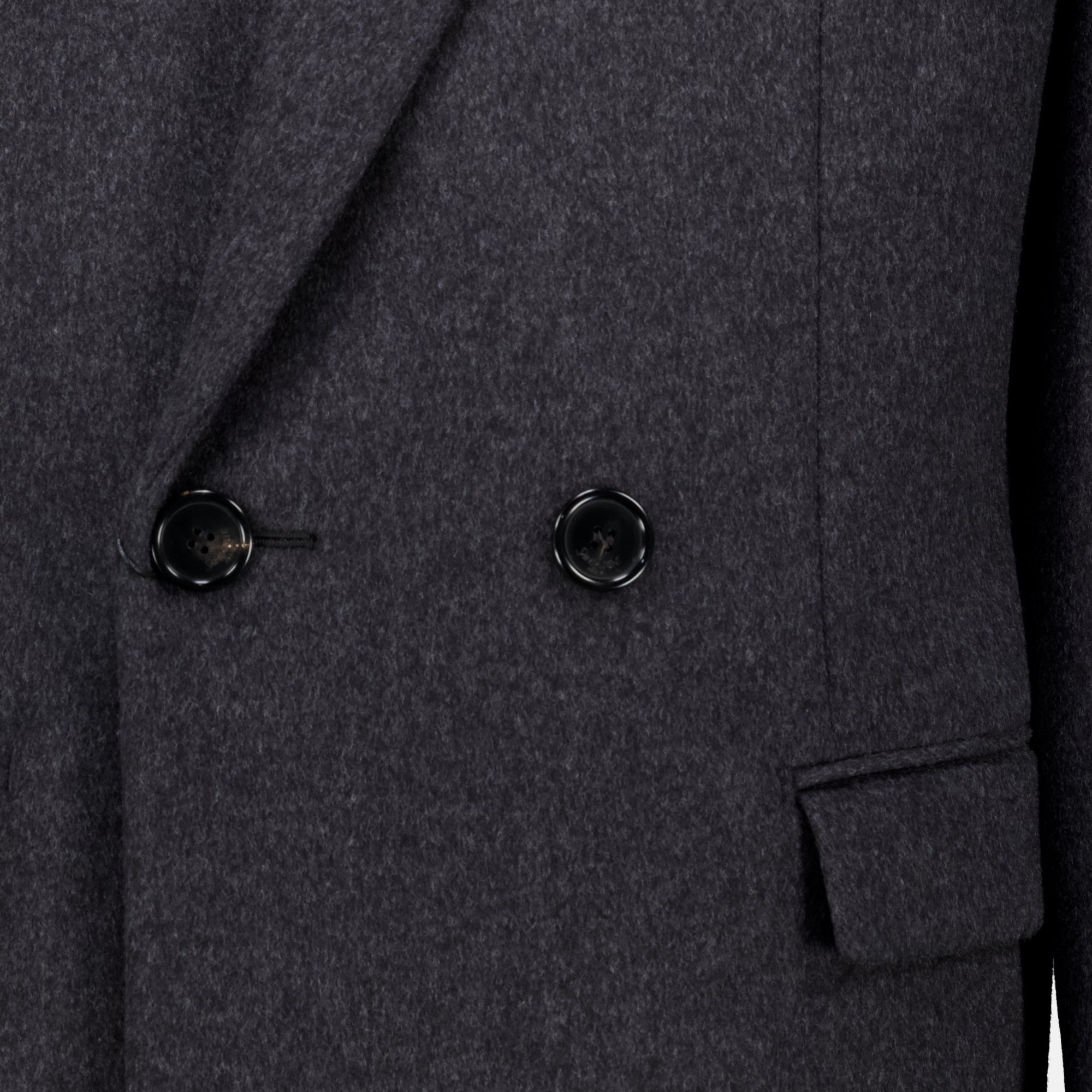 Manteaux Gray Wool Coat Saint Laurent Gris Homme