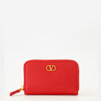 Image de l'article Mini portefeuilles rouge de la marque Valentino Garavani pour Femme - Saison Printemps-Été 2026 - Vue de Face