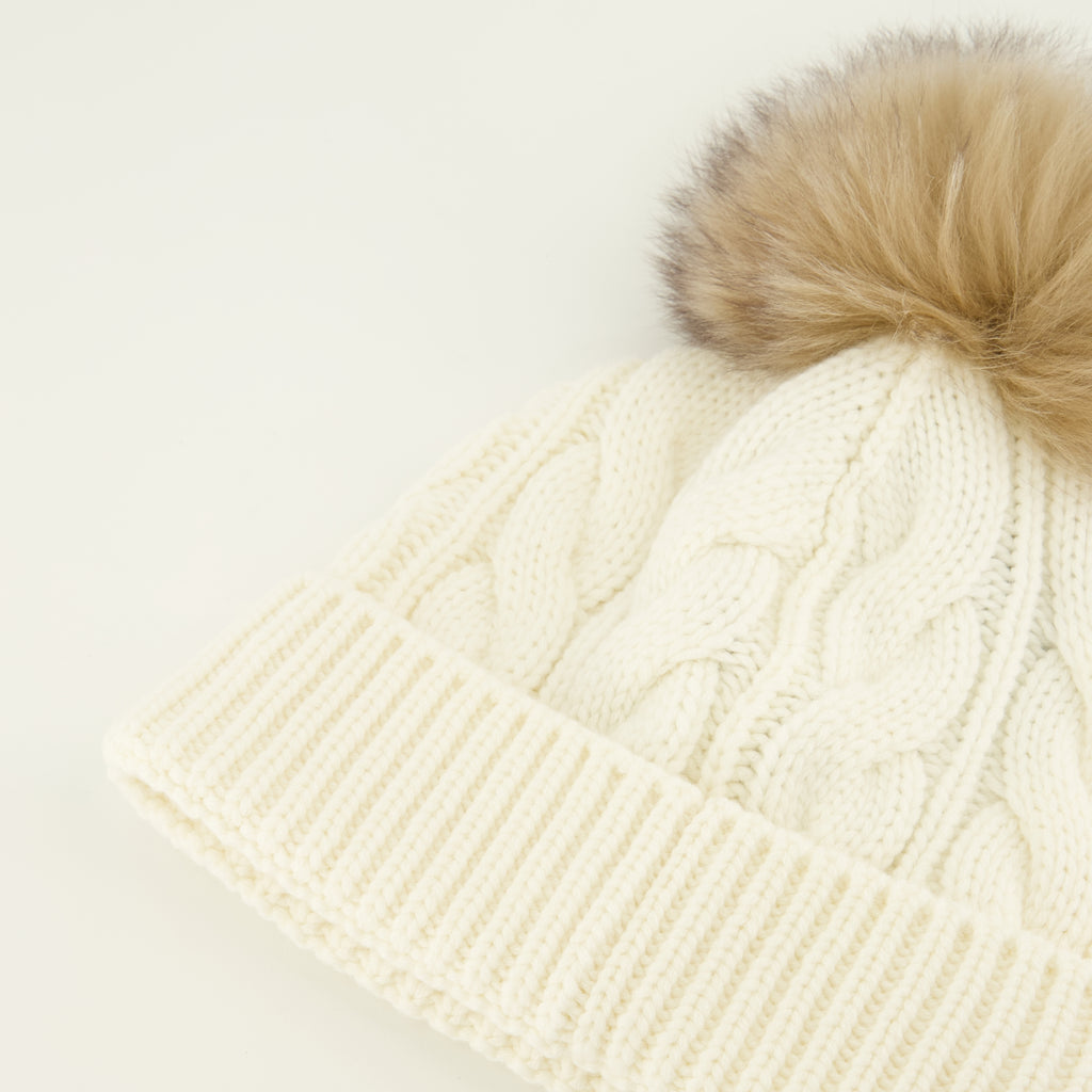 Chapeaux, casquettes et bonnets Bonnet à logo blanc Moncler Grenoble Blanc Femme