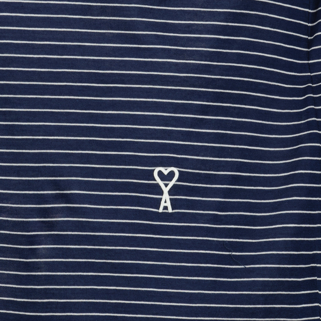 Bild des Artikels Navy gestreiftes Baumwolltanktop der Marke Ami PARIS für Herren - Frühjahr-Sommer 2026 - Detailansicht 1