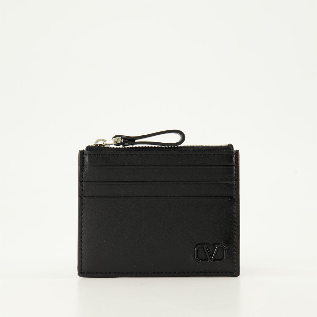 スモールレザーグッズ VLogoカードホルダー Valentino Garavani 黒 Homme