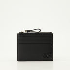 スモールレザーグッズ VLogoカードホルダー Valentino Garavani 黒 Homme