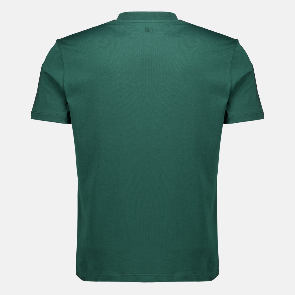 T-shirts T-shirt in Cotone Verde Ami PARIS Vert Homme