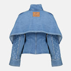 Immagine dell'articolo Giacca in Denim Moon Large di Marine Serre per Donna - Stagione Autunno-Inverno 2025 - Vista Posteriore