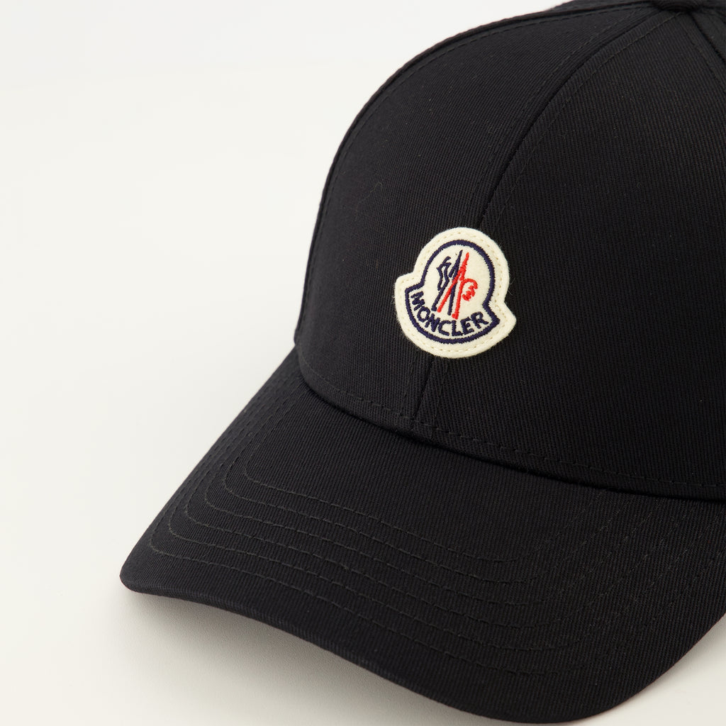 Chapeaux, casquettes et bonnets Schwarze Baumwollmütze Moncler Noir Homme