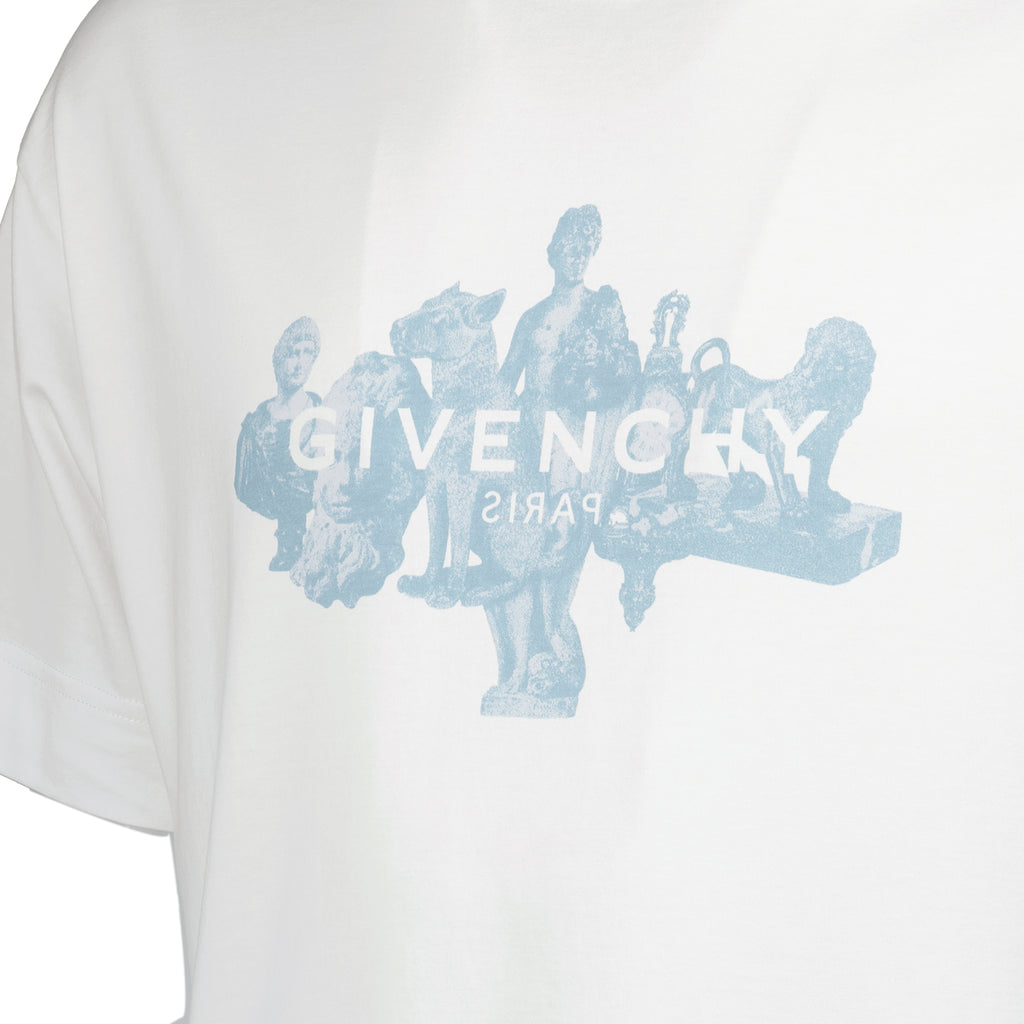 T-shirts T-shirt imprimé Givenchy Reverse en coton Givenchy Blanc Homme