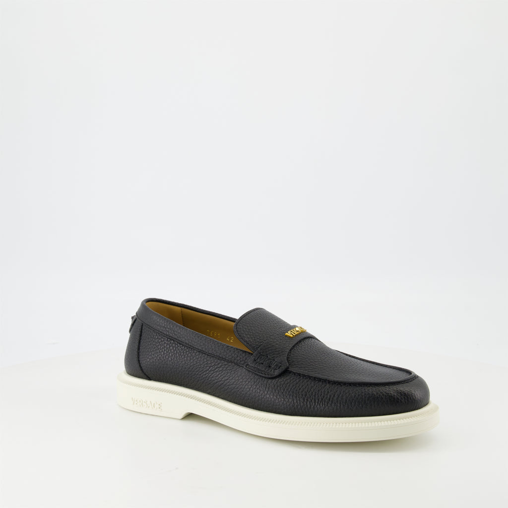 포멀 슈즈 가죽 로퍼 Versace 검은색 Homme