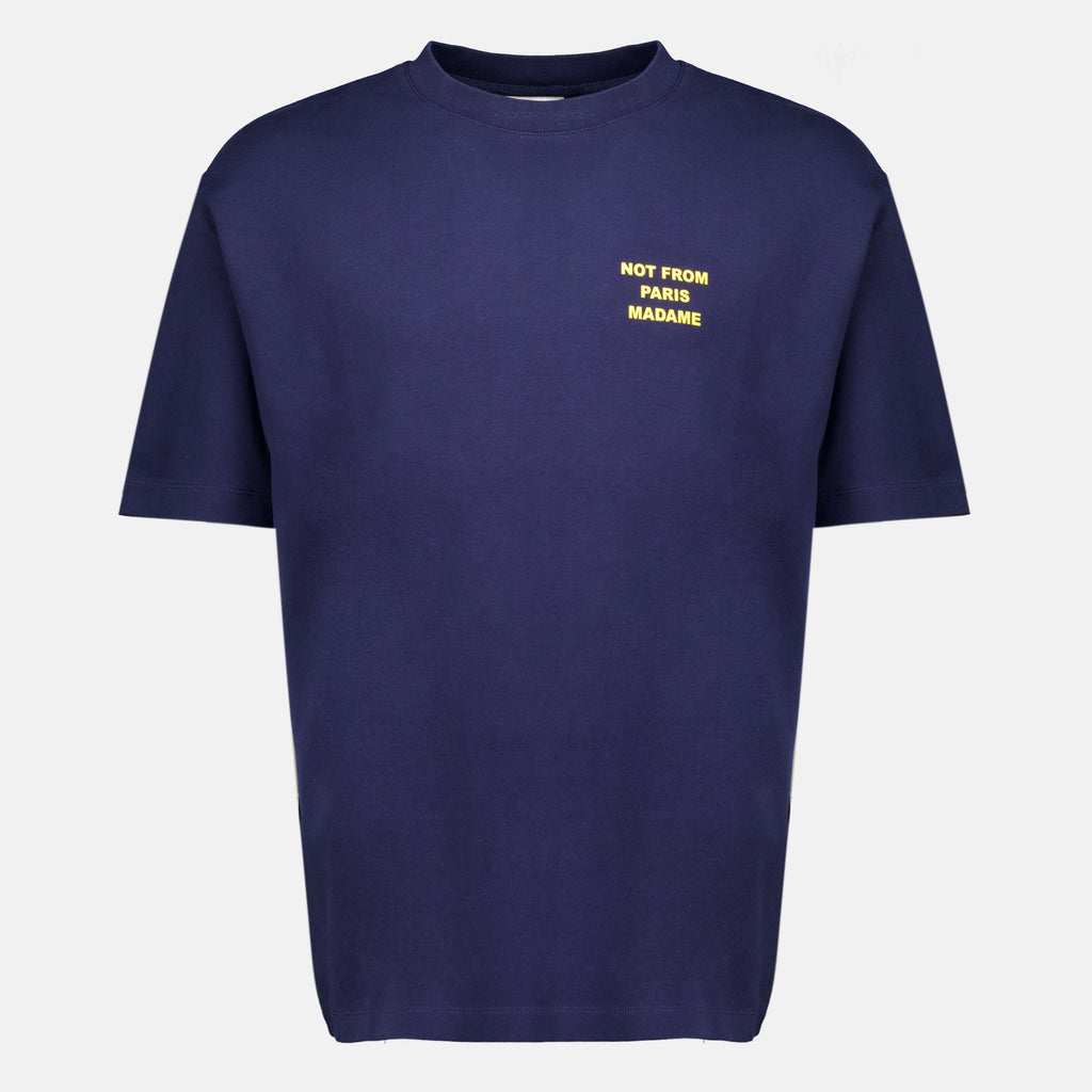 T-shirts Navy Blue Slogan T-shirt Drole De Monsieur Bleu foncé Homme