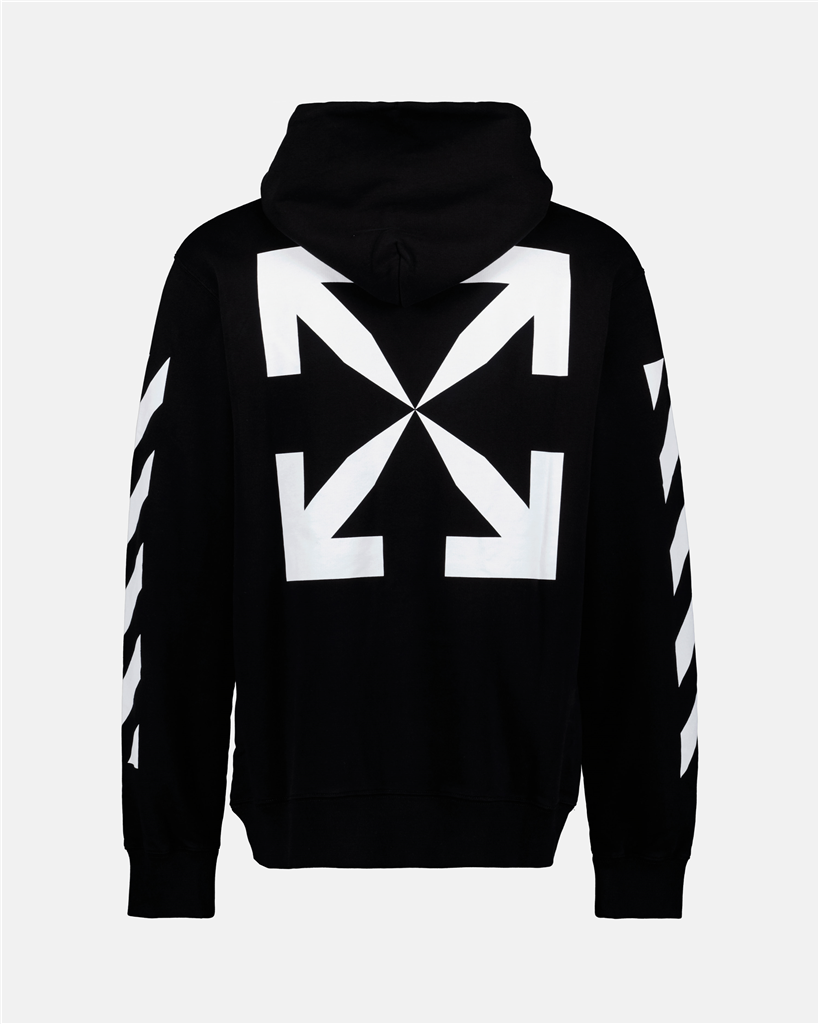 スウェットシャツ OMBB097C99FLE012 1001 black white Off-White 黒 Homme