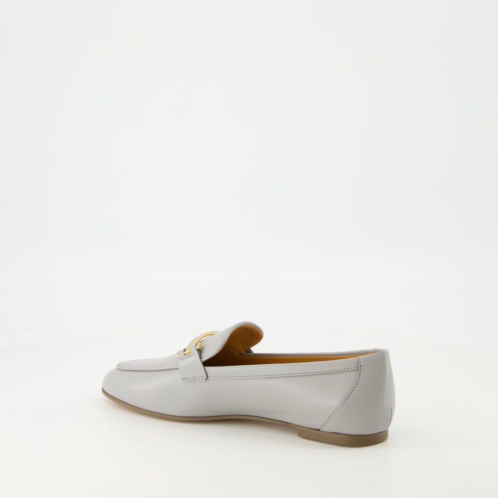 Mocassins Mocassins en cuir lisse Tod's Gris Femme